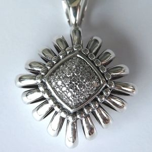 Lagos Silver Diamond Pret-a-Porter LARGE Pendant